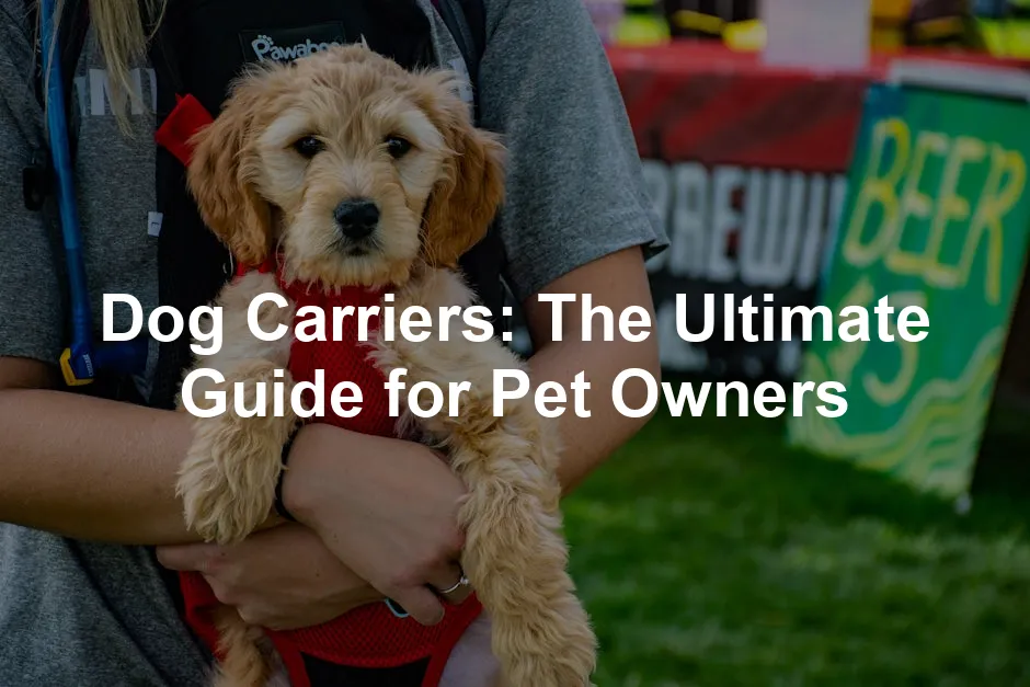 Featured image for Dog Carriers: The Ultimate Guide for Pet Owners