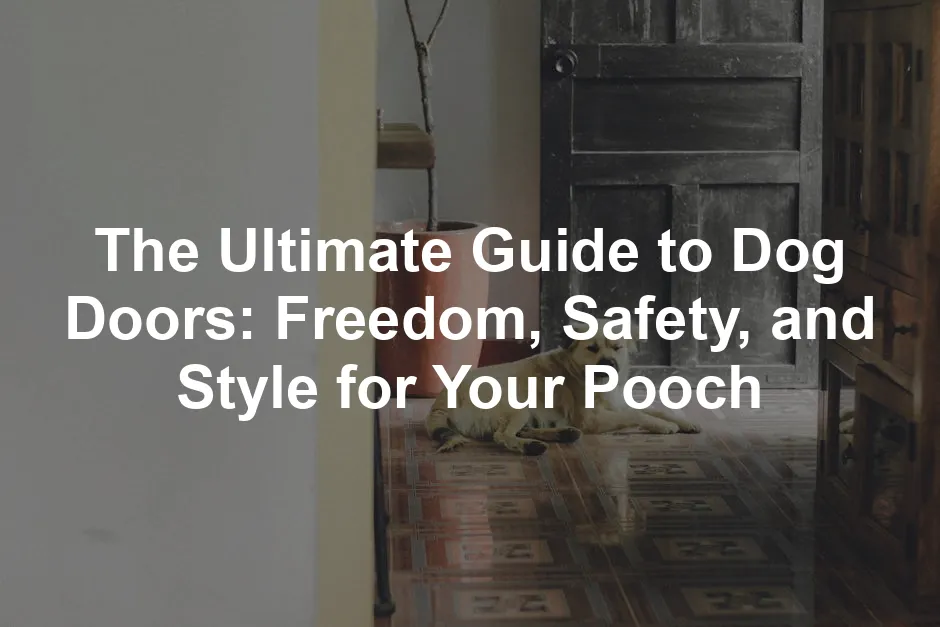 Featured image for The Ultimate Guide to Dog Doors: Freedom, Safety, and Style for Your Pooch