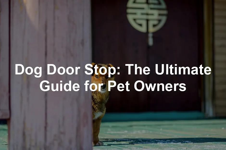 Featured image for Dog Door Stop: The Ultimate Guide for Pet Owners