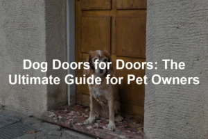 Featured image for Dog Doors for Doors: The Ultimate Guide for Pet Owners