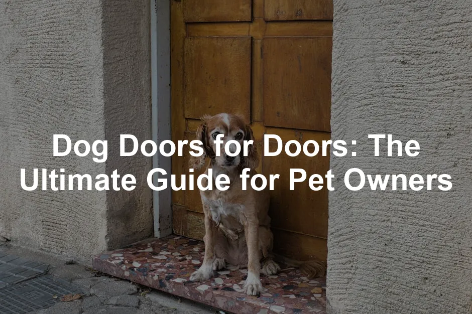 Featured image for Dog Doors for Doors: The Ultimate Guide for Pet Owners