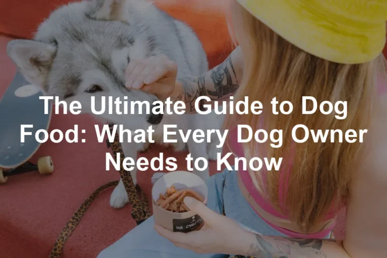 Featured image for The Ultimate Guide to Dog Food: What Every Dog Owner Needs to Know