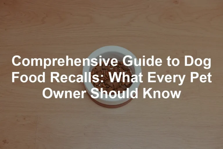 Featured image for Comprehensive Guide to Dog Food Recalls: What Every Pet Owner Should Know