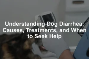 Featured image for Understanding Dog Diarrhea: Causes, Treatments, and When to Seek Help