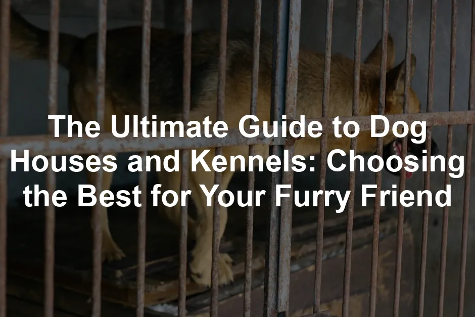 Featured image for The Ultimate Guide to Dog Houses and Kennels: Choosing the Best for Your Furry Friend