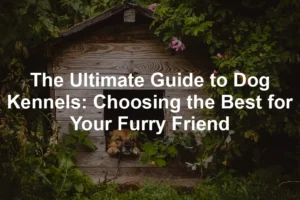 Featured image for The Ultimate Guide to Dog Kennels: Choosing the Best for Your Furry Friend