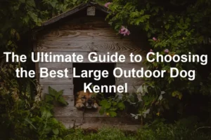 Featured image for The Ultimate Guide to Choosing the Best Large Outdoor Dog Kennel