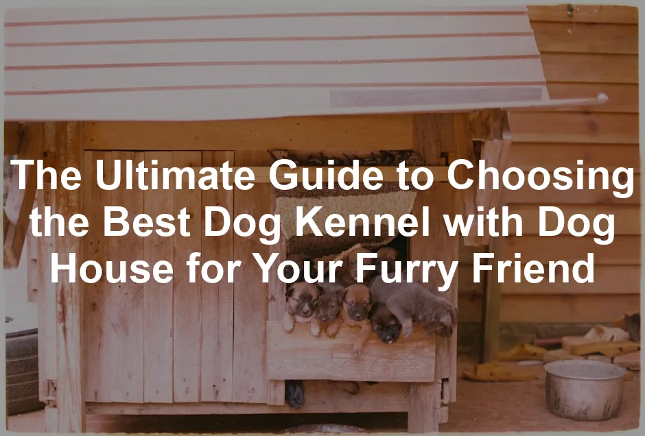 Featured image for The Ultimate Guide to Choosing the Best Dog Kennel with Dog House for Your Furry Friend