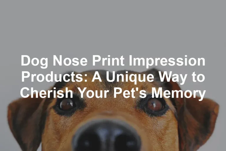 Featured image for Dog Nose Print Impression Products: A Unique Way to Cherish Your Pet's Memory