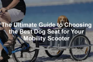 Featured image for The Ultimate Guide to Choosing the Best Dog Seat for Your Mobility Scooter