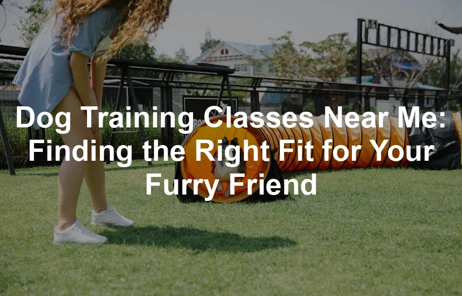 Featured image for Dog Training Classes Near Me: Finding the Right Fit for Your Furry Friend