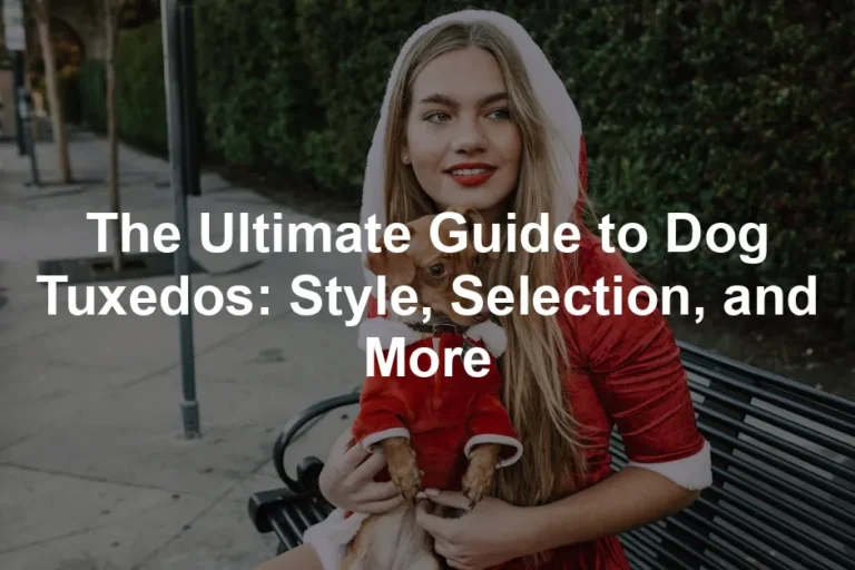 Featured image for The Ultimate Guide to Dog Tuxedos: Style, Selection, and More