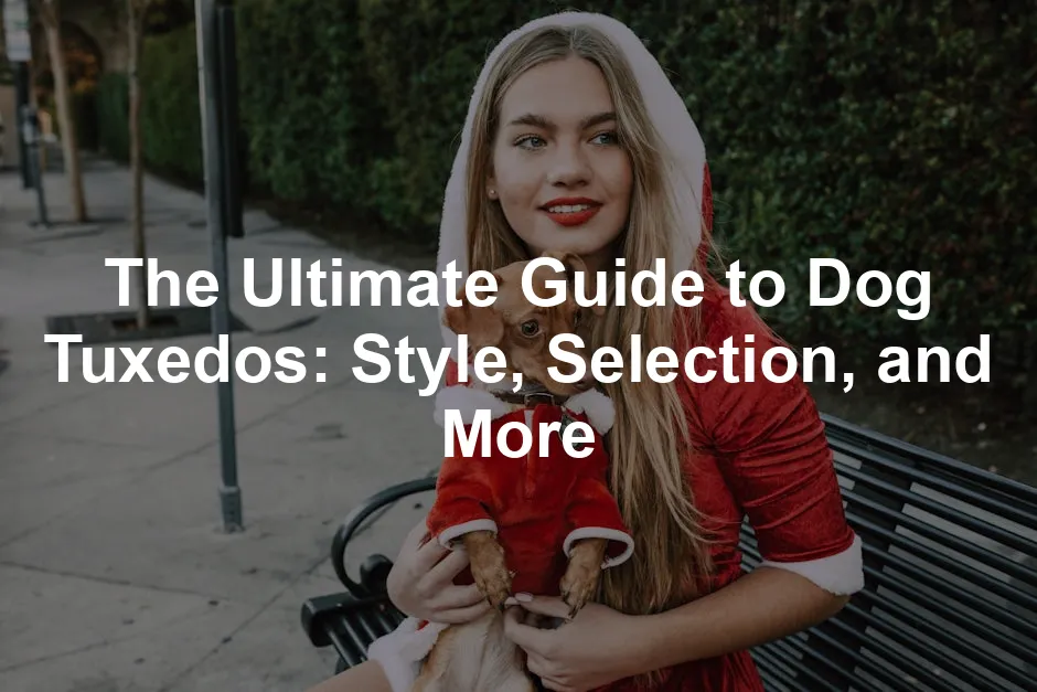 Featured image for The Ultimate Guide to Dog Tuxedos: Style, Selection, and More