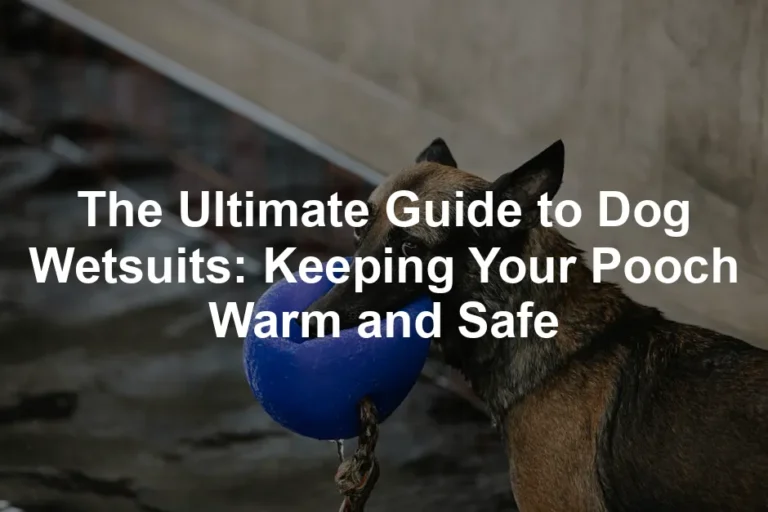 Featured image for The Ultimate Guide to Dog Wetsuits: Keeping Your Pooch Warm and Safe