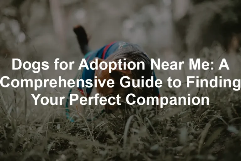 Featured image for Dogs for Adoption Near Me: A Comprehensive Guide to Finding Your Perfect Companion