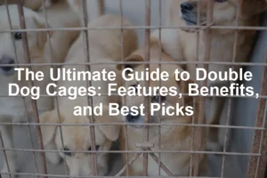 Featured image for The Ultimate Guide to Double Dog Cages: Features, Benefits, and Best Picks