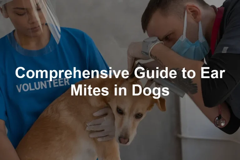 Featured image for Comprehensive Guide to Ear Mites in Dogs