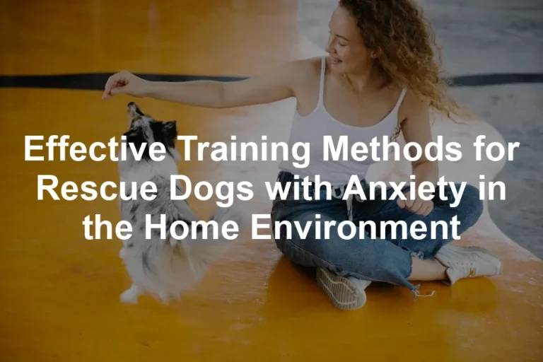 Featured image for Effective Training Methods for Rescue Dogs with Anxiety in the Home Environment