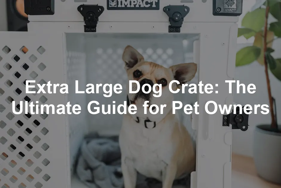 Featured image for Extra Large Dog Crate: The Ultimate Guide for Pet Owners
