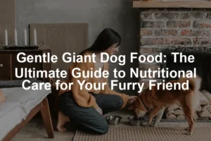 Featured image for Gentle Giant Dog Food: The Ultimate Guide to Nutritional Care for Your Furry Friend