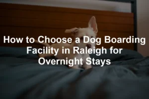 Featured image for How to Choose a Dog Boarding Facility in Raleigh for Overnight Stays