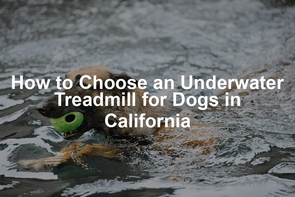 Featured image for How to Choose an Underwater Treadmill for Dogs in California
