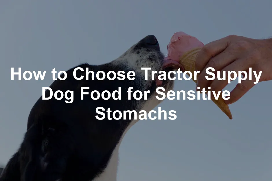 Featured image for How to Choose Tractor Supply Dog Food for Sensitive Stomachs