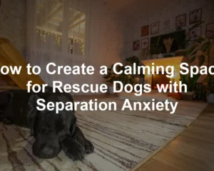 Featured image for How to Create a Calming Space for Rescue Dogs with Separation Anxiety