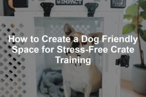 Featured image for How to Create a Dog Friendly Space for Stress-Free Crate Training