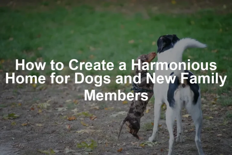 Featured image for How to Create a Harmonious Home for Dogs and New Family Members