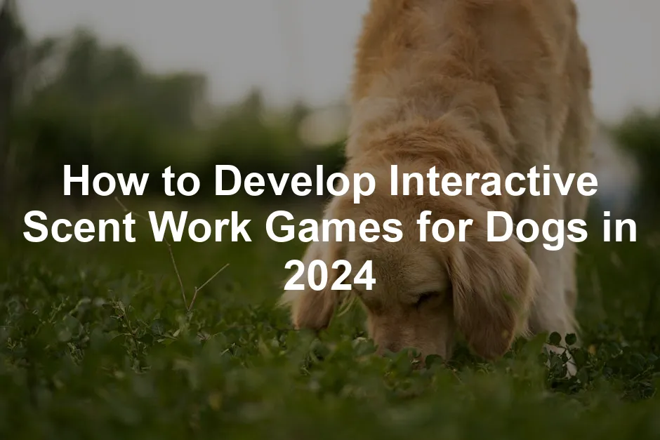 Featured image for How to Develop Interactive Scent Work Games for Dogs in 2024