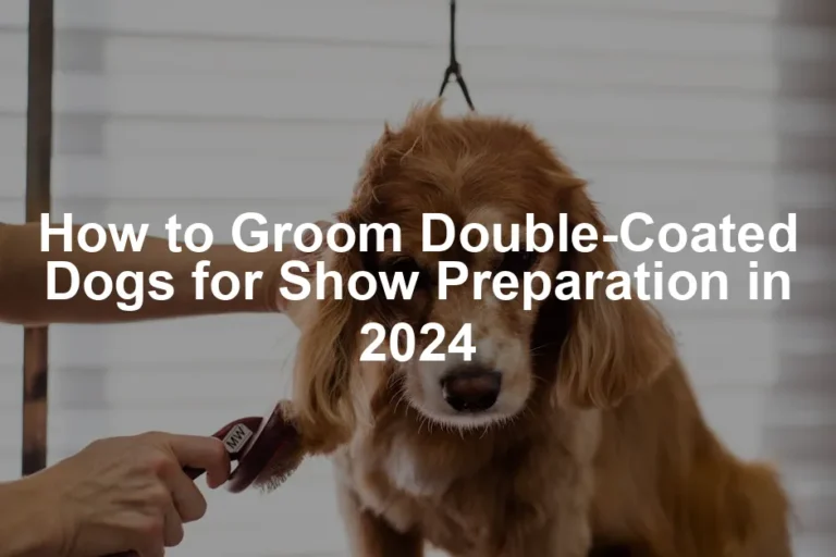 Featured image for How to Groom Double-Coated Dogs for Show Preparation in 2024