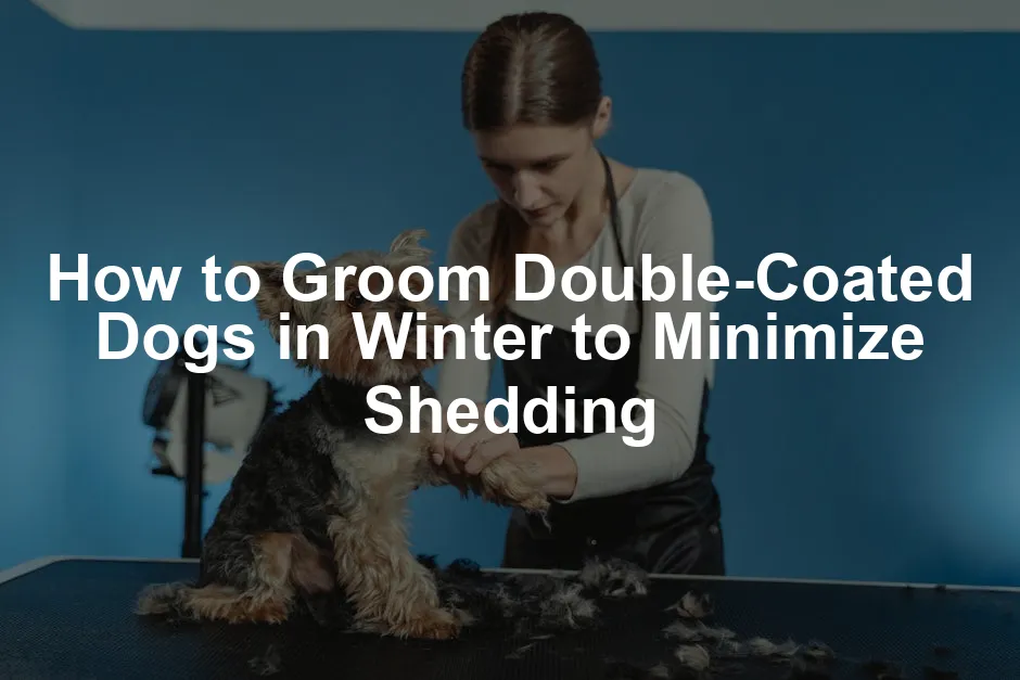 Featured image for How to Groom Double-Coated Dogs in Winter to Minimize Shedding