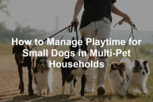 Featured image for How to Manage Playtime for Small Dogs in Multi-Pet Households