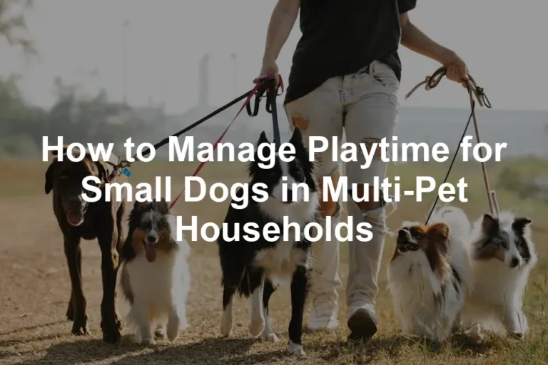 Featured image for How to Manage Playtime for Small Dogs in Multi-Pet Households