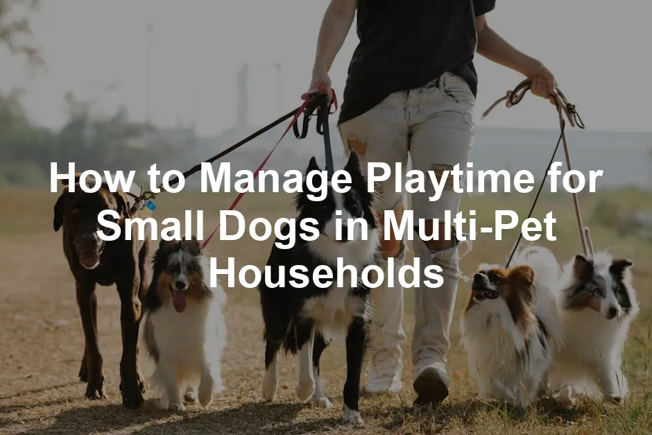 Featured image for How to Manage Playtime for Small Dogs in Multi-Pet Households