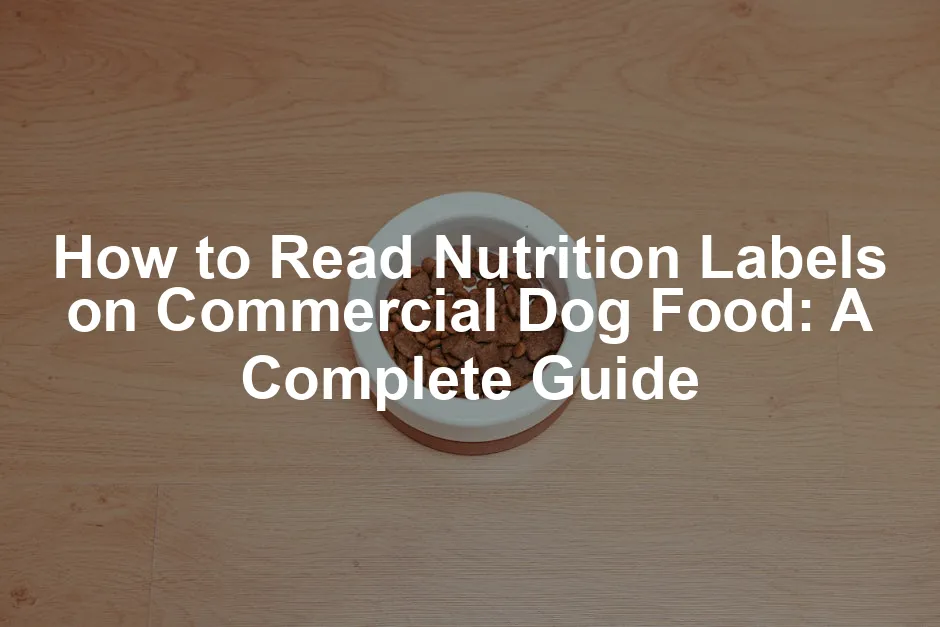 Featured image for How to Read Nutrition Labels on Commercial Dog Food: A Complete Guide