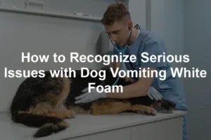 Featured image for How to Recognize Serious Issues with Dog Vomiting White Foam