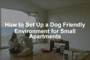 Featured image for How to Set Up a Dog Friendly Environment for Small Apartments