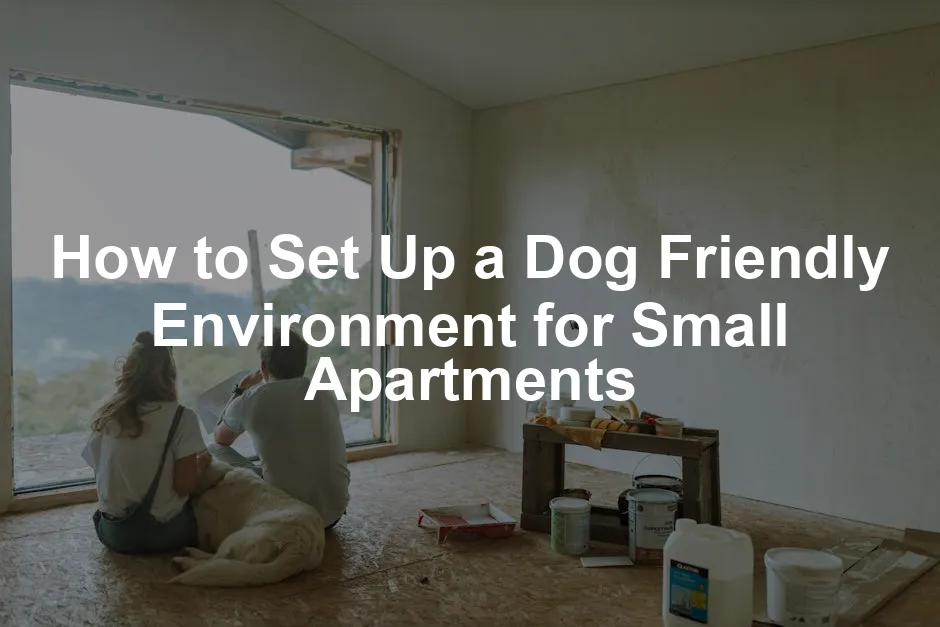 Featured image for How to Set Up a Dog Friendly Environment for Small Apartments