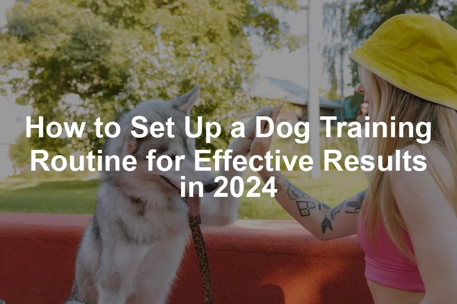 Featured image for How to Set Up a Dog Training Routine for Effective Results in 2024