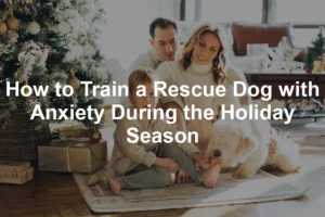 Featured image for How to Train a Rescue Dog with Anxiety During the Holiday Season