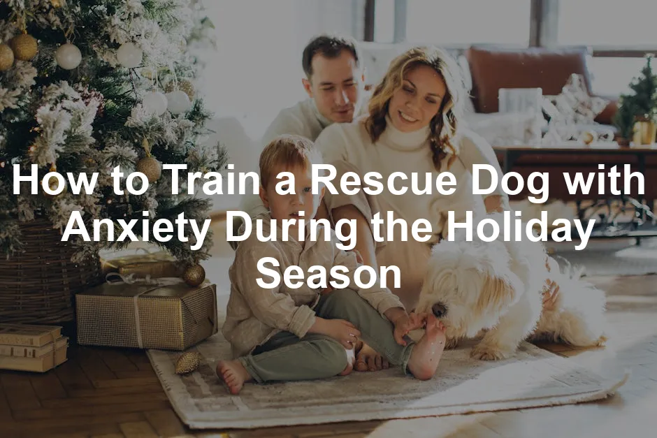 Featured image for How to Train a Rescue Dog with Anxiety During the Holiday Season