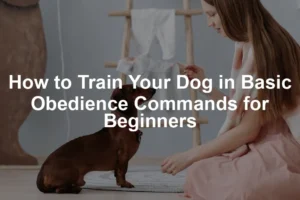 Featured image for How to Train Your Dog in Basic Obedience Commands for Beginners