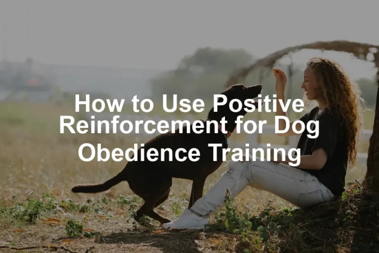 Featured image for How to Use Positive Reinforcement for Dog Obedience Training