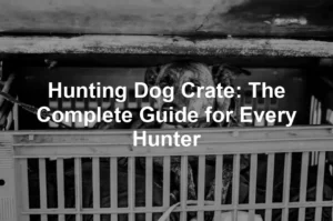 Featured image for Hunting Dog Crate: The Complete Guide for Every Hunter