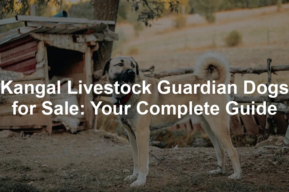 Featured image for Kangal Livestock Guardian Dogs for Sale: Your Complete Guide