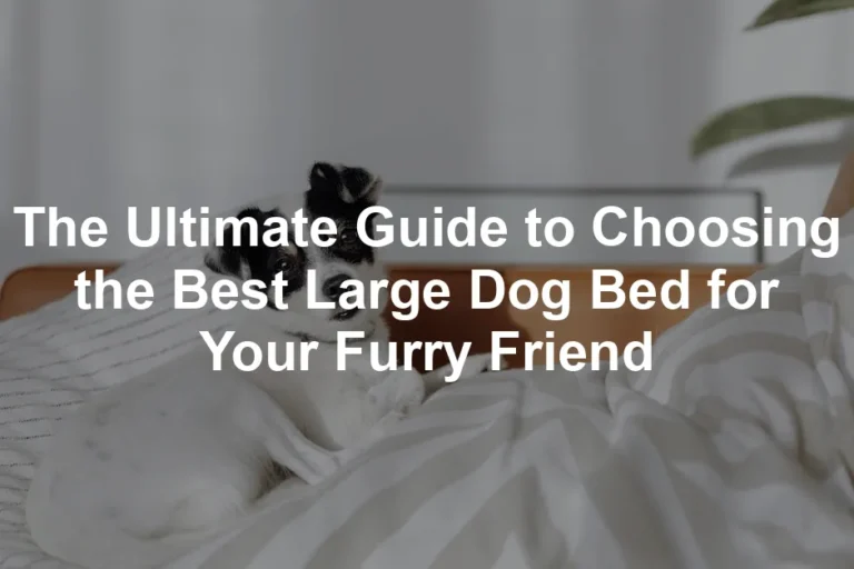 Featured image for The Ultimate Guide to Choosing the Best Large Dog Bed for Your Furry Friend