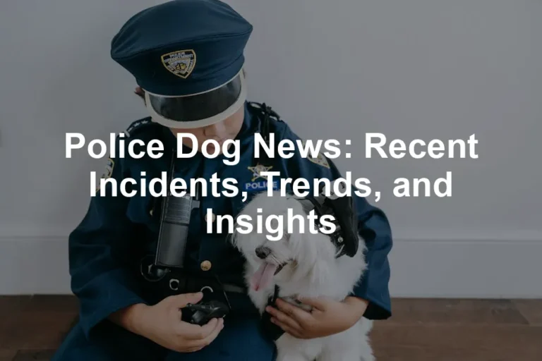 Featured image for Police Dog News: Recent Incidents, Trends, and Insights