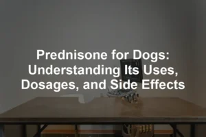 Featured image for Prednisone for Dogs: Understanding Its Uses, Dosages, and Side Effects